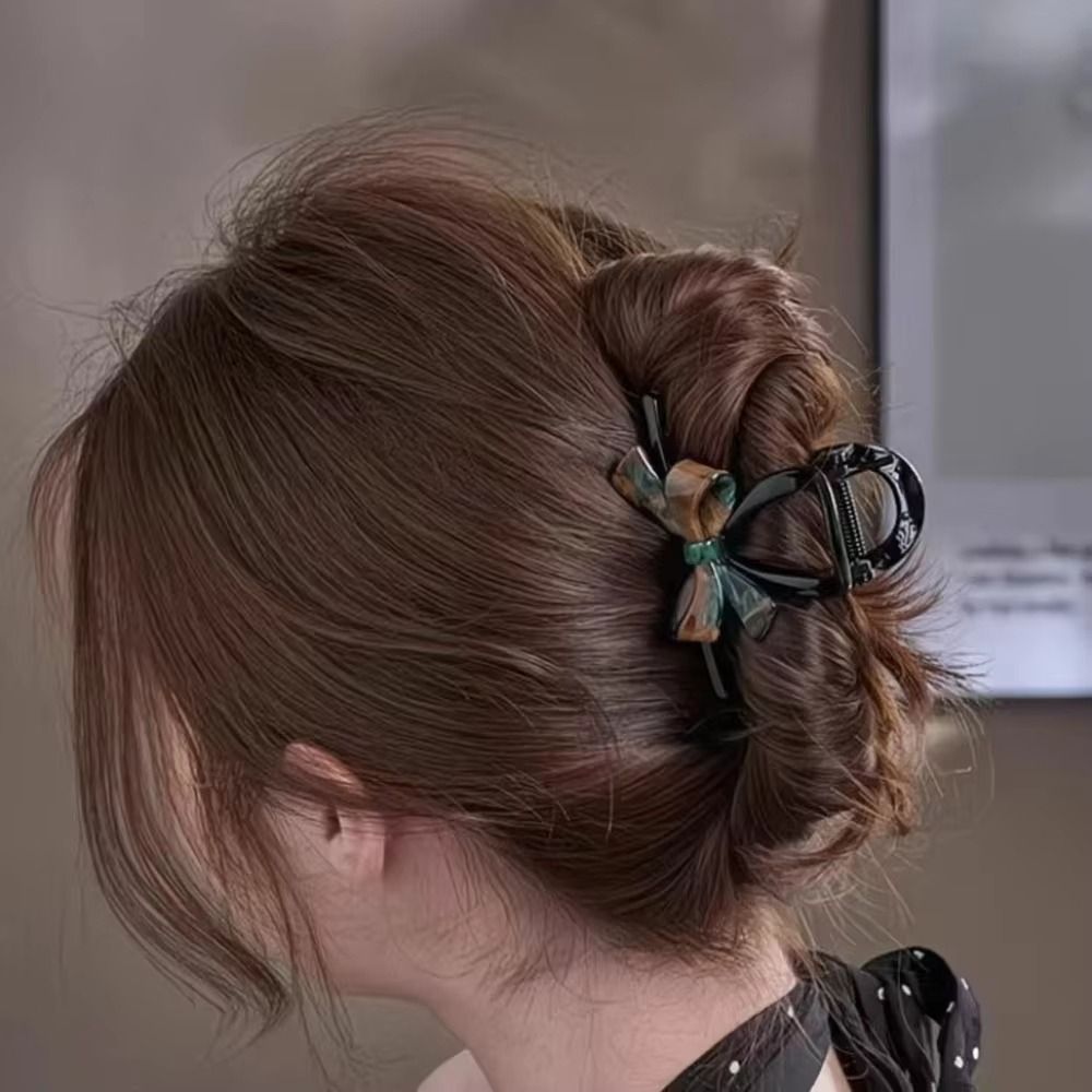 패션 아크릴 헤어 클로 앰버 헤어 액세서리 보우 헤어  - Photography Geometry 리뷰 및 가격